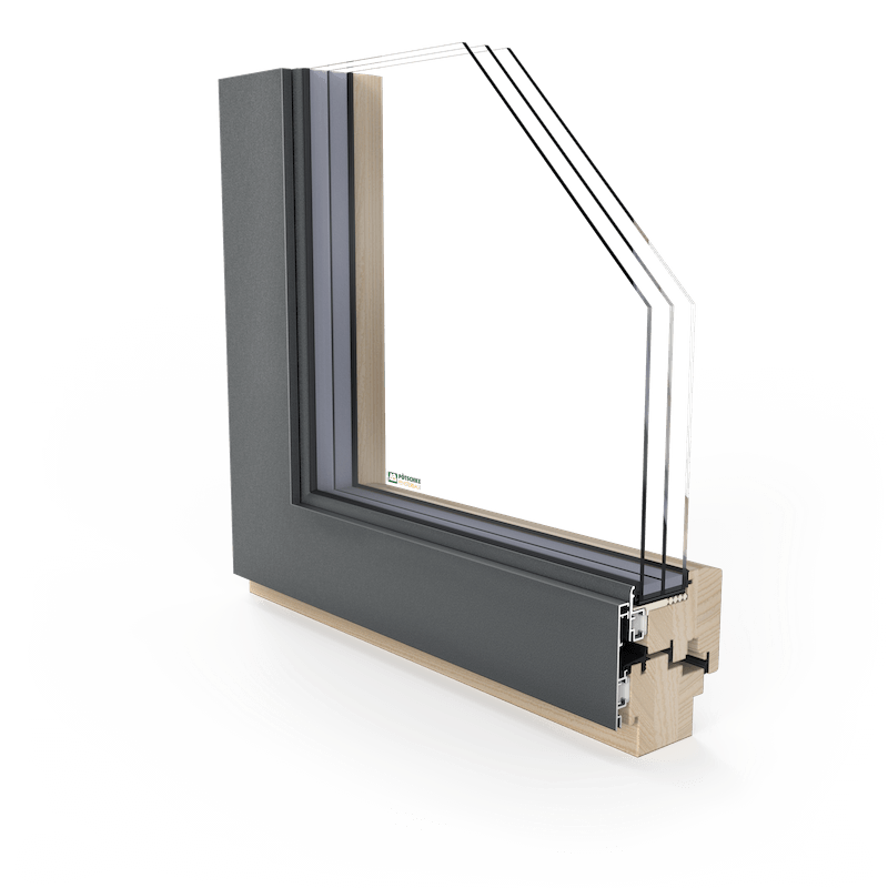 Holz Alu Integral D Fenster