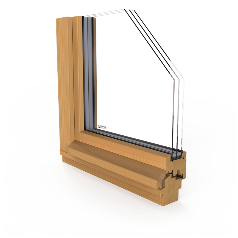 Holzfenster mit Holzwetterschenkel